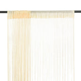 Vidaxl wire curtains 140x250 cm cream 2 sts