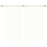 Vidaxl wire curtains 140x250 cm cream 2 sts