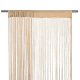 Vidaxl Wire Gardiner 100x250 cm Beige 2 Sts