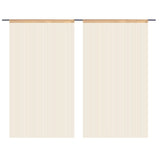 VidaXL Draadgordijnen 100x250 cm beige 2 st