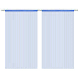 Cortinas de alambre de Vidaxl 100x250 cm azul 2 pcs