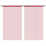 Vidaxl Wire Curtains 100x250 cm vinrød 2 m