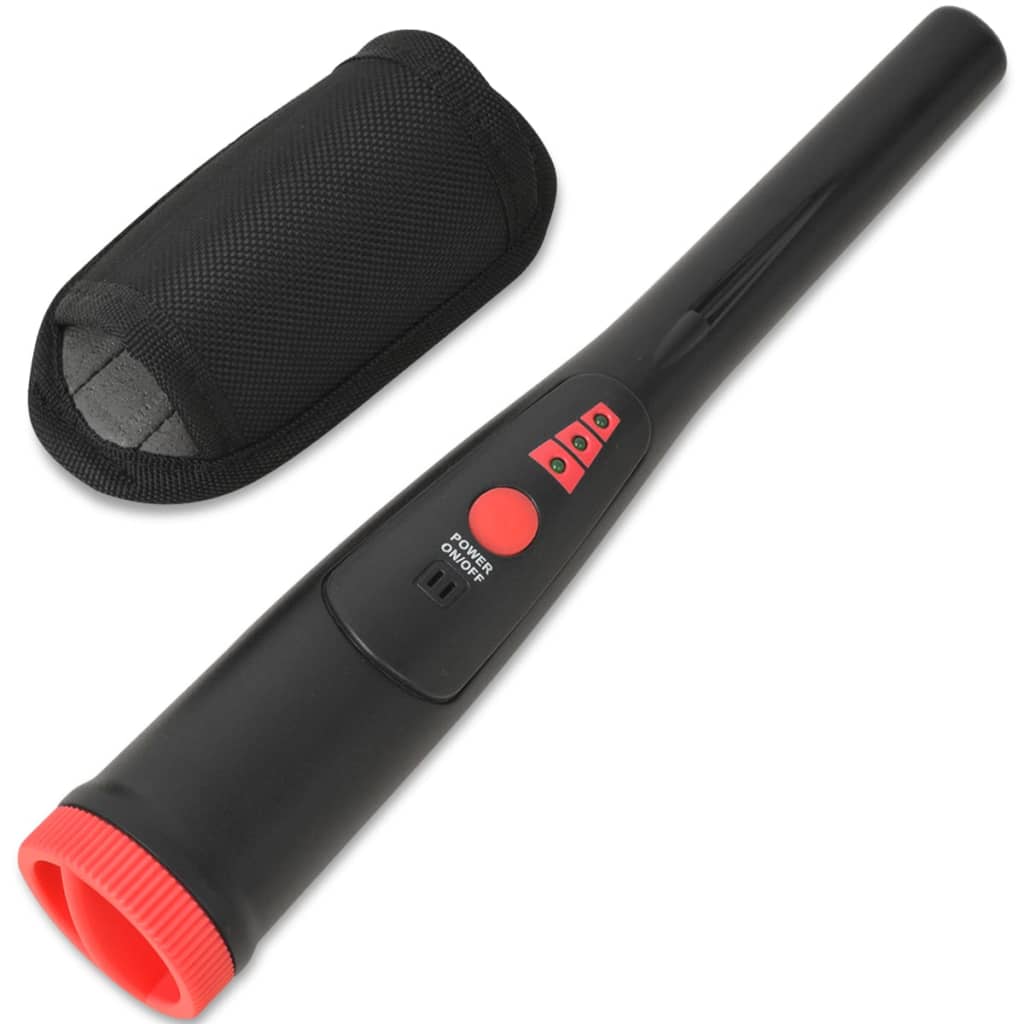 Vidaxl Pinpointer Metal Detector Black and Red