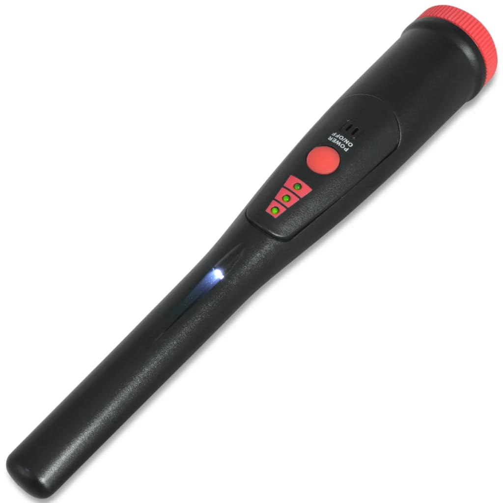 Vidaxl Pinpointer Metal Detector Black and Red