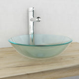 Vidaxl Washbasin tvrzená sklo 42 cm Matt Glass