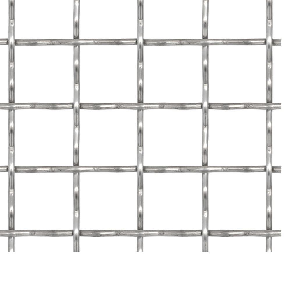 Vidaxl wire gate Woven mesh 100x85 cm 21x21x2.5 mm stainless steel