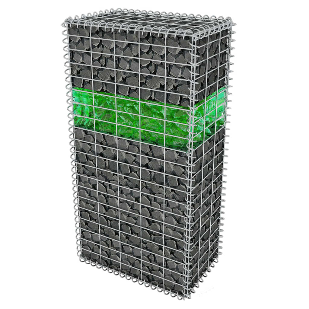 Vidaxl Gabion Stones 25 kg zelené 60-120 mm sklo