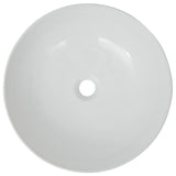 Vidaxl Washbasin Round White 41,5x13,5 cm keramikk