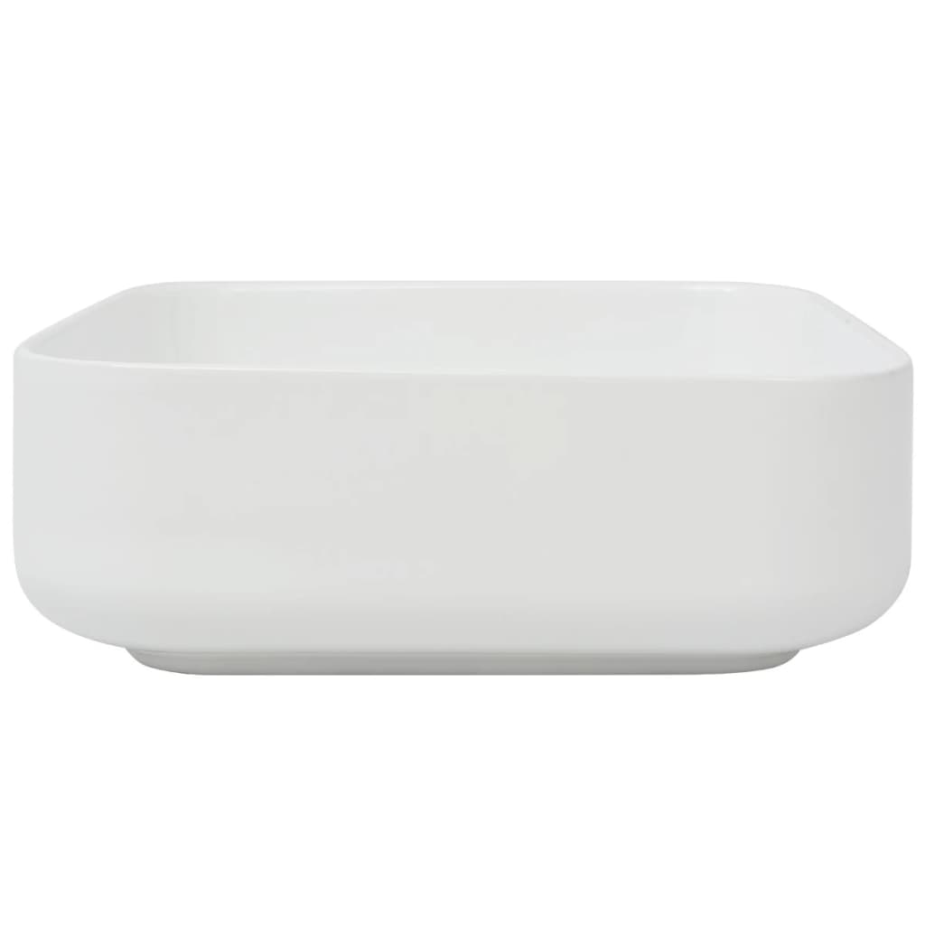 Vidaxl Washbasin carré blanc 39x39x13,5 cm Céramique