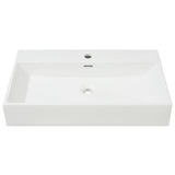 Vidaxl Washbasin con Taphole White 76x42.5x14.5 cm Muermiek