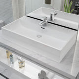 Vidaxl Washbasin con Taphole White 76x42.5x14.5 cm Muermiek