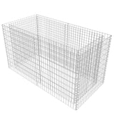 Vidaxl Gabion Planter höjde 180x90x100 cm stål silverfärgad