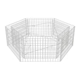 Vidaxl Gabion Planter Insented hexagonal 160x140x50 cm