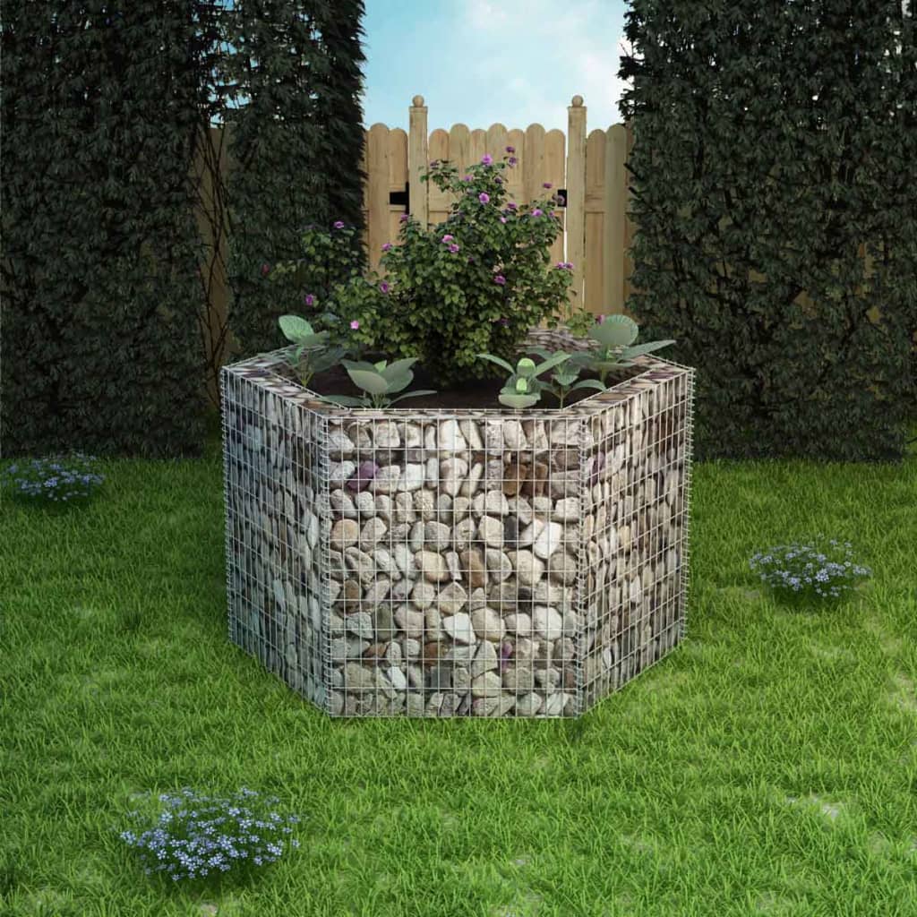 Vidaxl Gabion Planter Intensed Hexagonal 160x140X100 cm