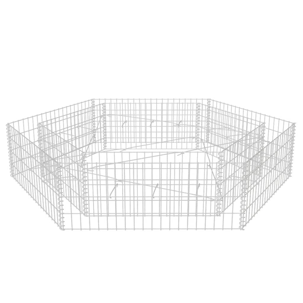 Vidaxl Gabion Planter Intensed Hexagonal 200x173X40 cm