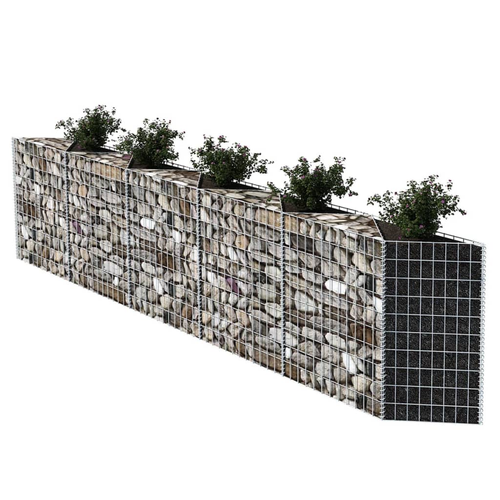 Vidaxl Gabion Basket 300x30x100 cm Acciaio zincato