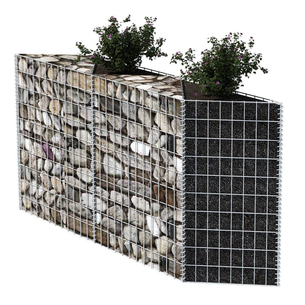 Vidaxl Gabion Basket 120x30x100 cm Acciaio zincato