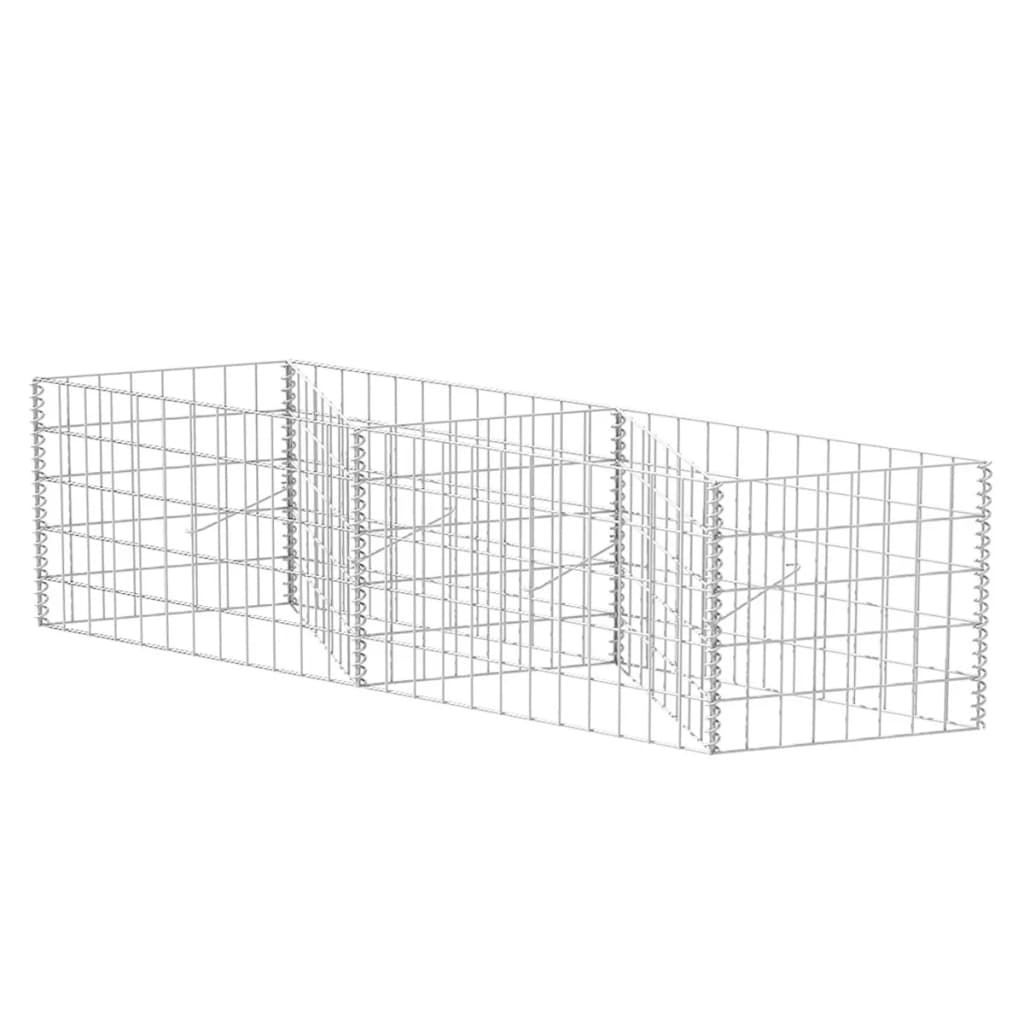 Vidaxl Gabion Basket 120x30x50 cm Acciaio zincato