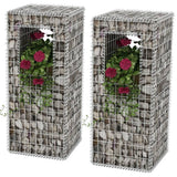 Vidaxl Schans Basket Posts Planters 2 St 50x50x120 cm stal