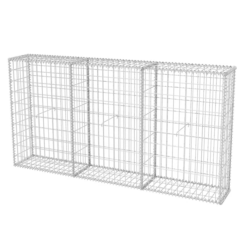 Vidaxl Gabion basket 200x30x100 cm galvanized steel