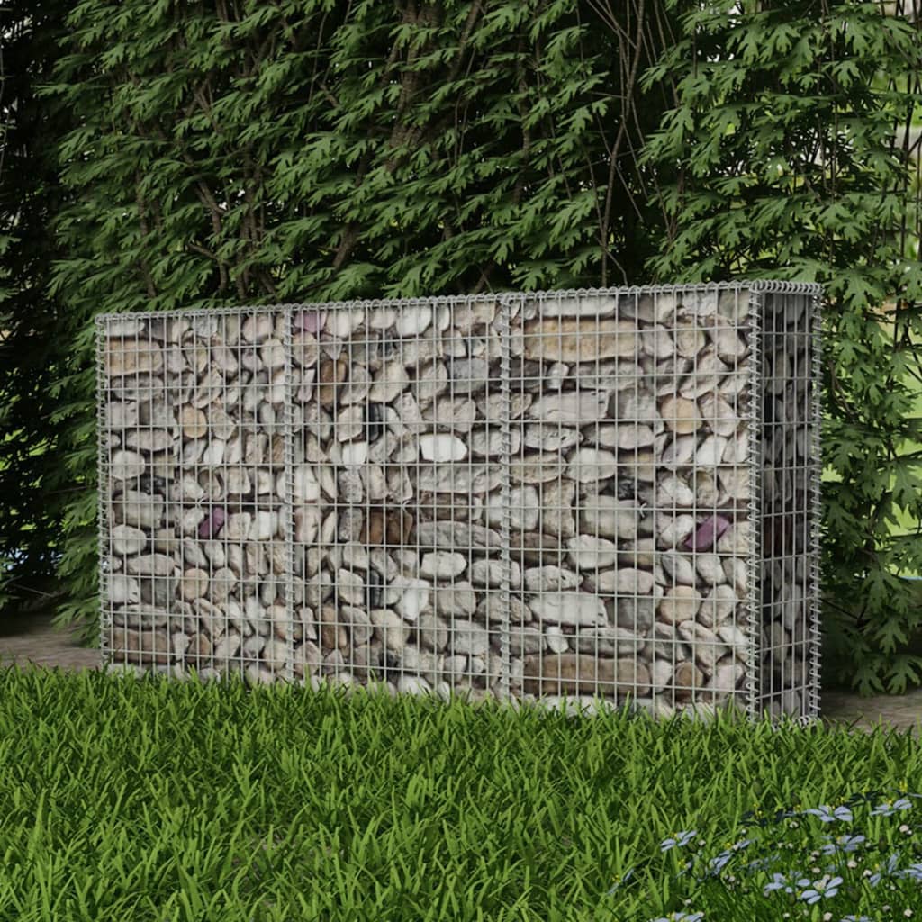 Vidaxl Gabion Basket 200x30x100 cm Acciaio zincato