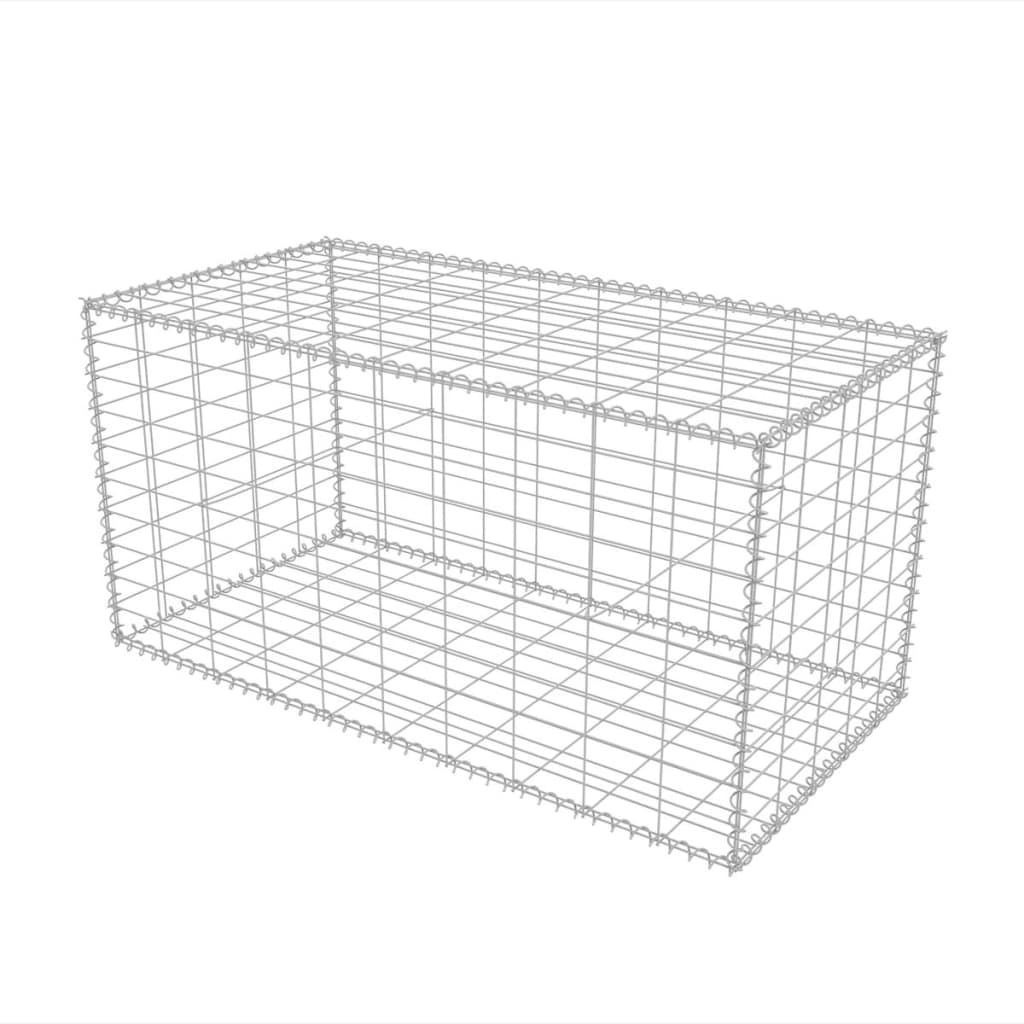 Vidaxl Gabion koš 100x50x50 cm galvanizovaná ocel