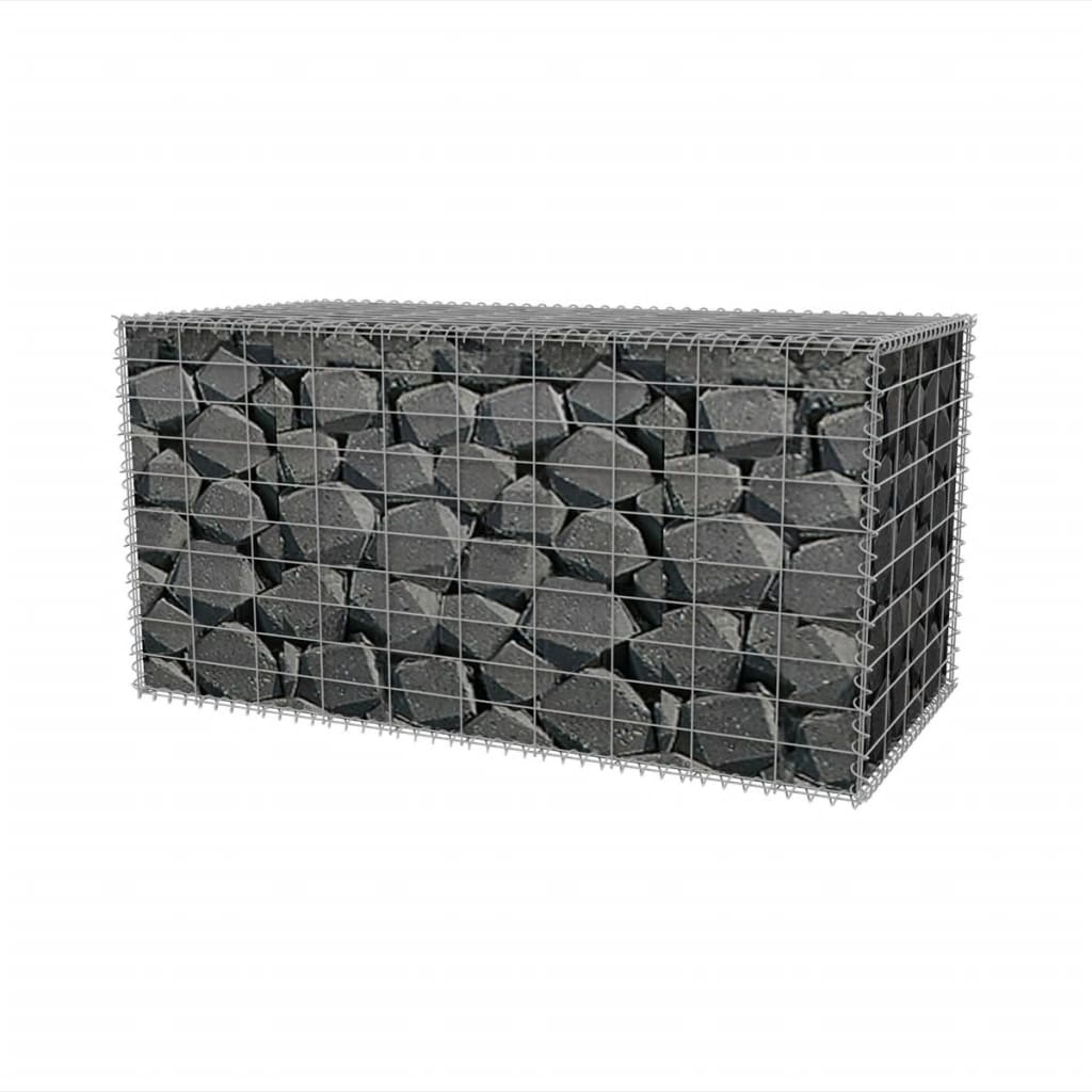 Vidaxl Gabion koš 100x50x50 cm galvanizovaná ocel