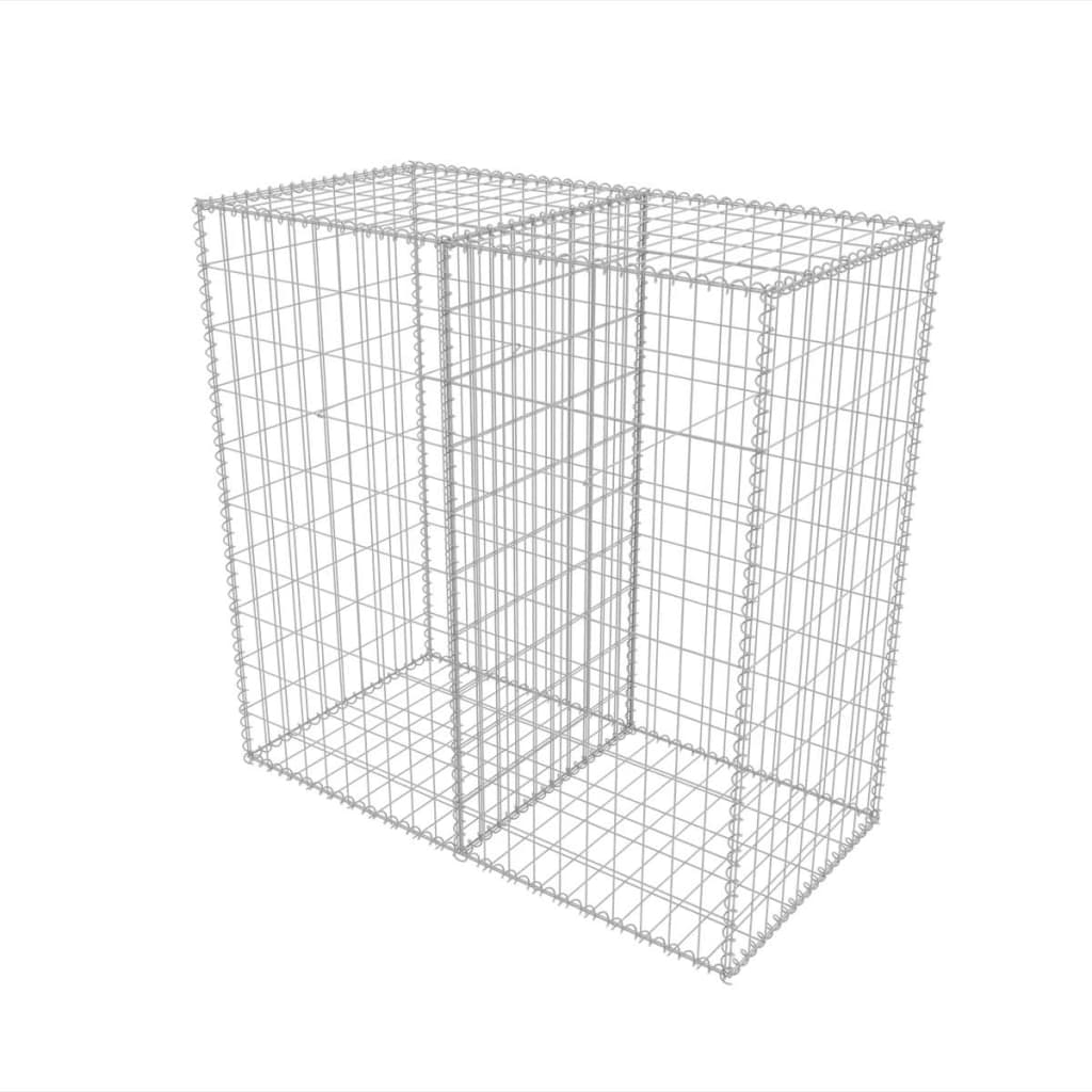 Vidaxl Gabion Basket 100x50x100 cm galvanisert stål