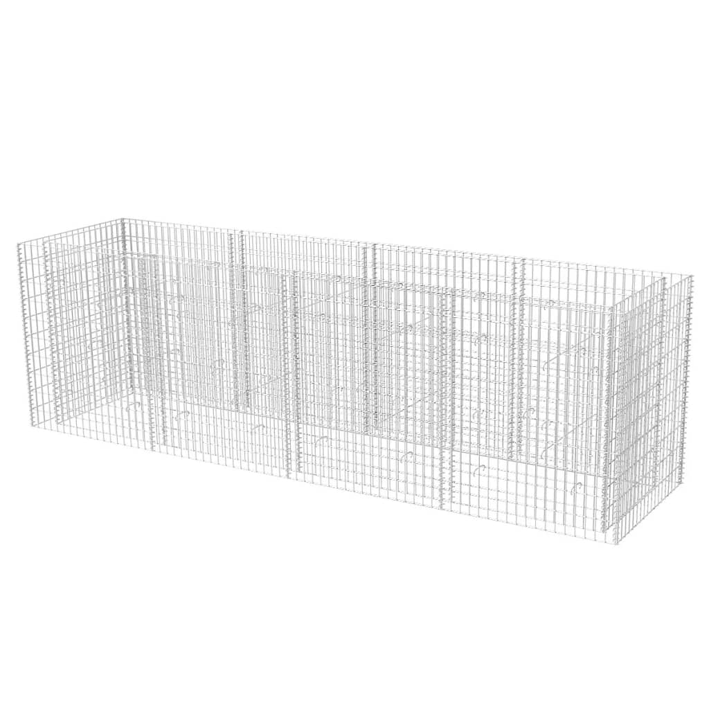 Vidaxl Gabion Planter surélevé 360x90x100 cm en acier