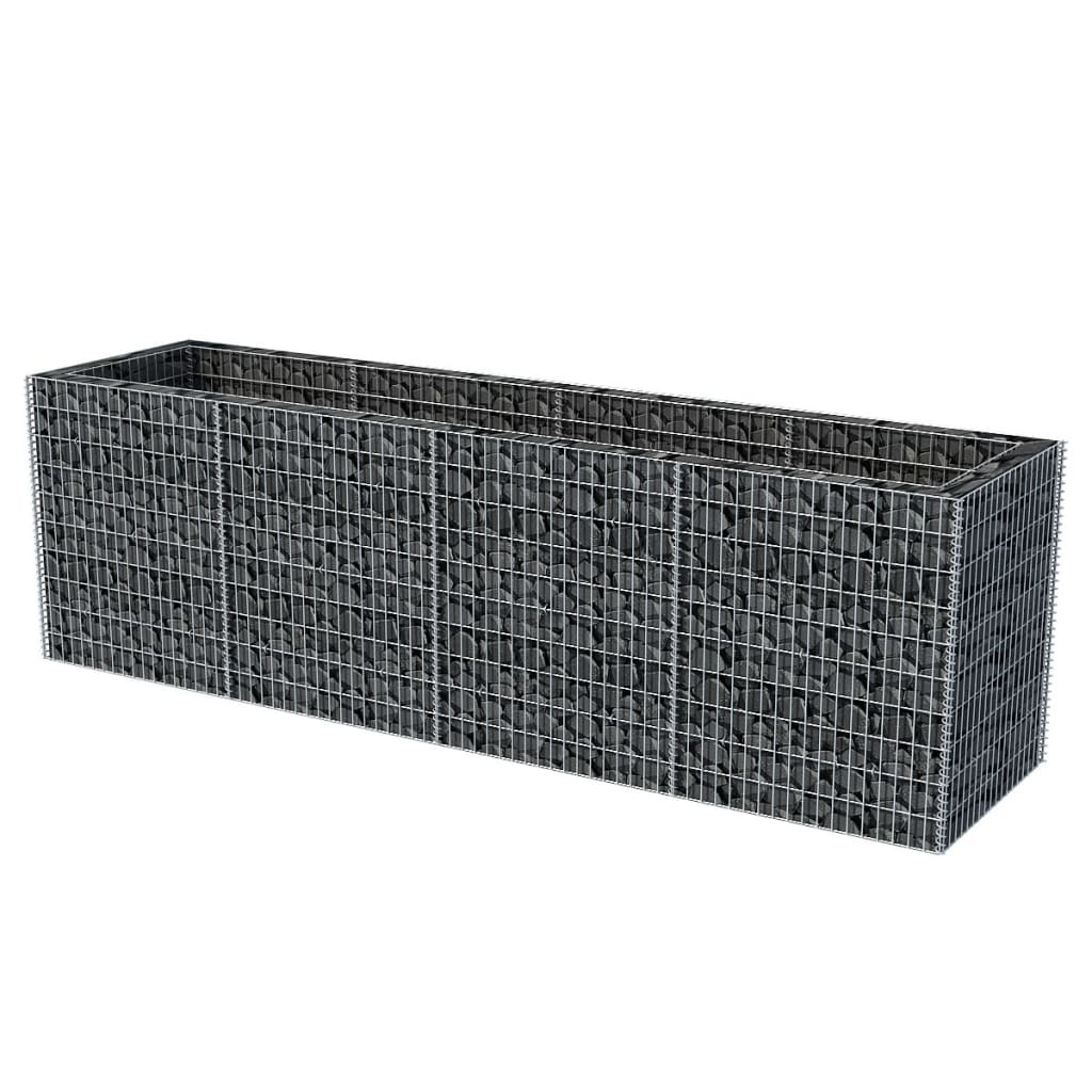 Vidaxl Gabion Planter surélevé 360x90x100 cm en acier