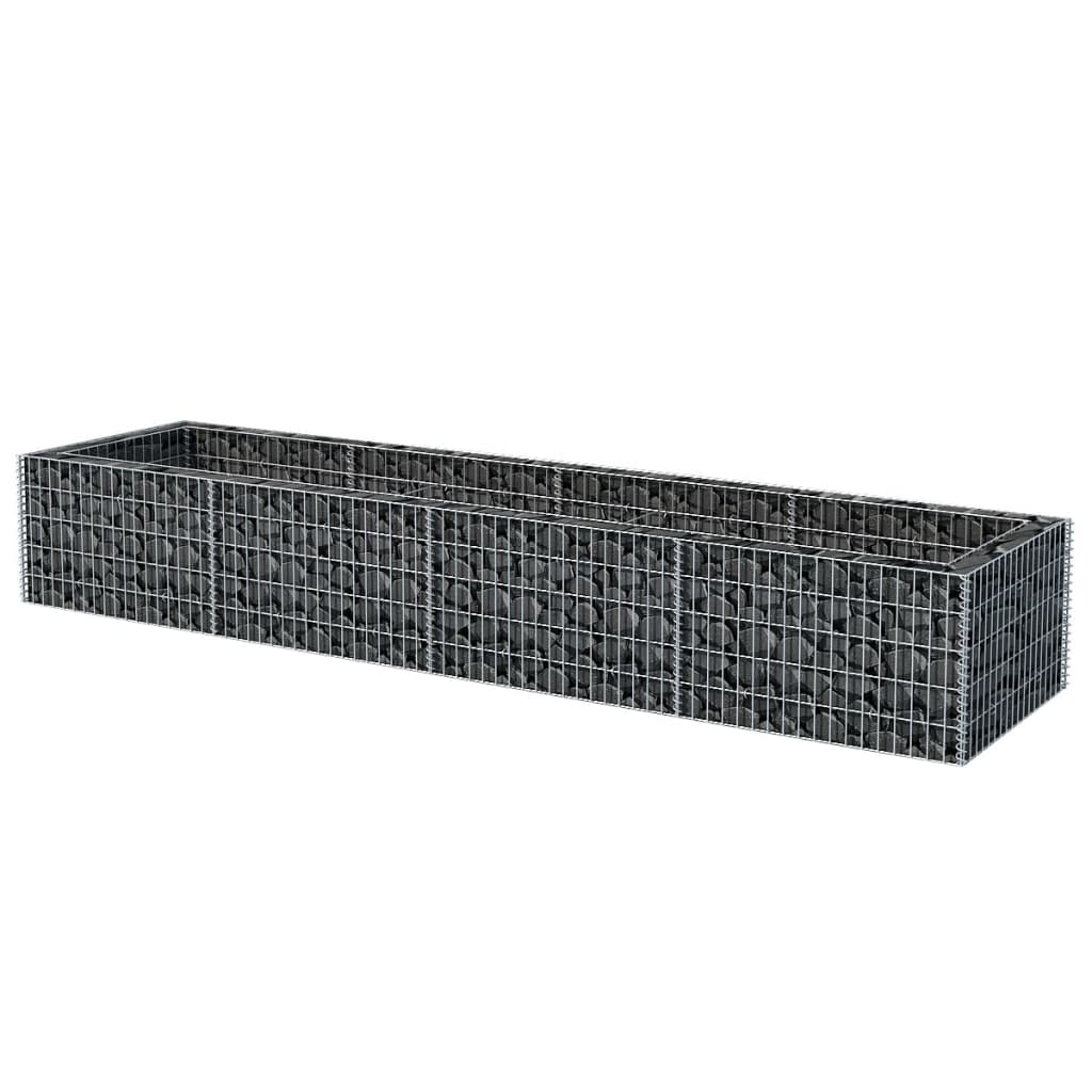 Boîte de planification de Vidaxl Gabion a augmenté de 360x90x50 cm en acier