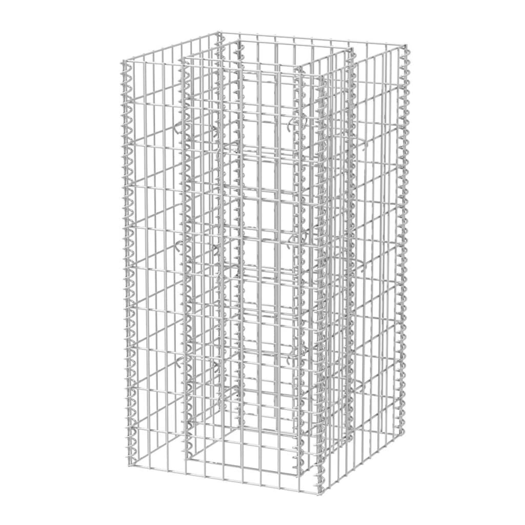 Scatola di pianificazione GABION Vidaxl Acciaio da 50x50x100 cm