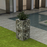 Scatola di pianificazione GABION Vidaxl Acciaio da 50x50x100 cm