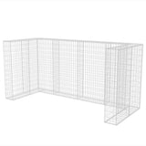 Vidaxl Schanskorf Three -Stark pretvorba smeti za smeti 250x100x120 cm jeklo