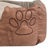 Vidaxl Dog Bed Pillow Pu Art læderstørrelse XXL Beige