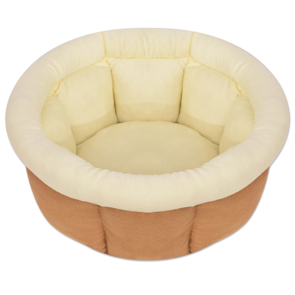 Vidaxl Tamaño de cesta de perro L beige