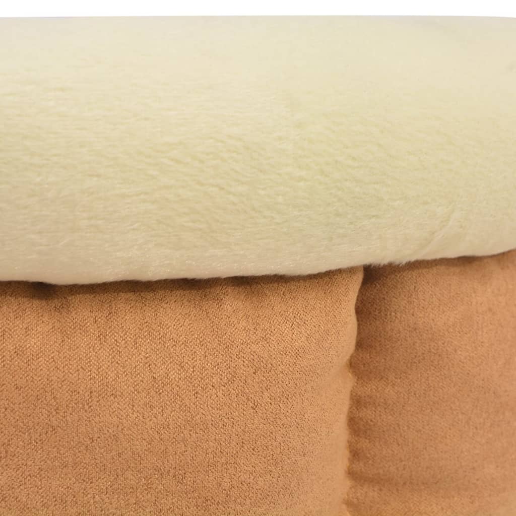 Vidaxl Tamaño de cesta de perro L beige