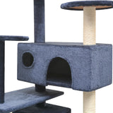 Vidaxl Cat scratching post with Sisal scratching posts 125 cm Dark blue