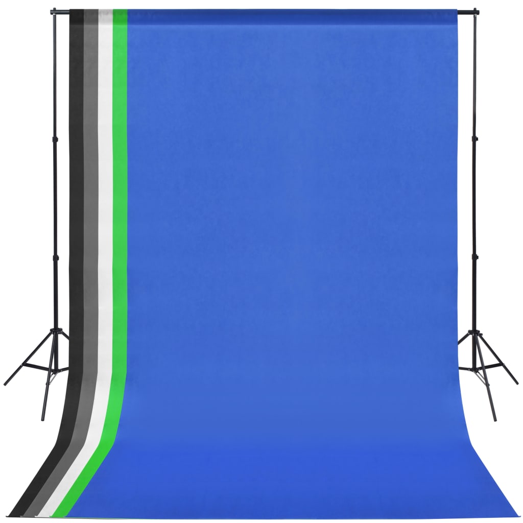 VidaXL Fotostudio set met 5 gekleurde achtergronden 2 softboxen