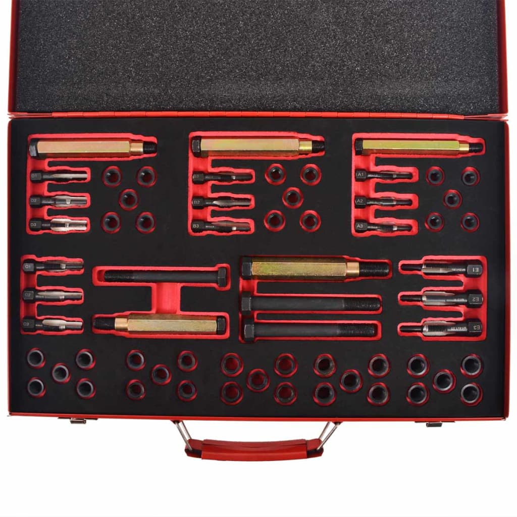 Vidaxl Glowa Prig-Wire Repair Set M8 M9 M10 M12 63 pièces