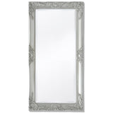 Vidaxl Wall Mirror Baroque 100 x 50 cm sølv