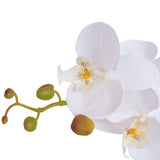 VidaXL artificial plant with pot orchid 75 cm white