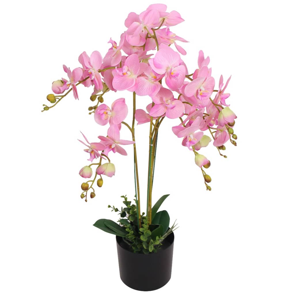 Vidaxl Artificial Plant Orchid with Pot 75 cm Pink