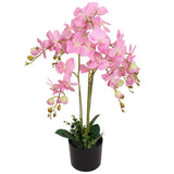 Vidaxl Artificial Plant Orchid with Pot 75 cm Pink