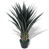 Vidaxl Art Yucca Plant avec pot 85 cm vert