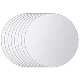 VidaXL 8 st Spiegeltegels rond glas