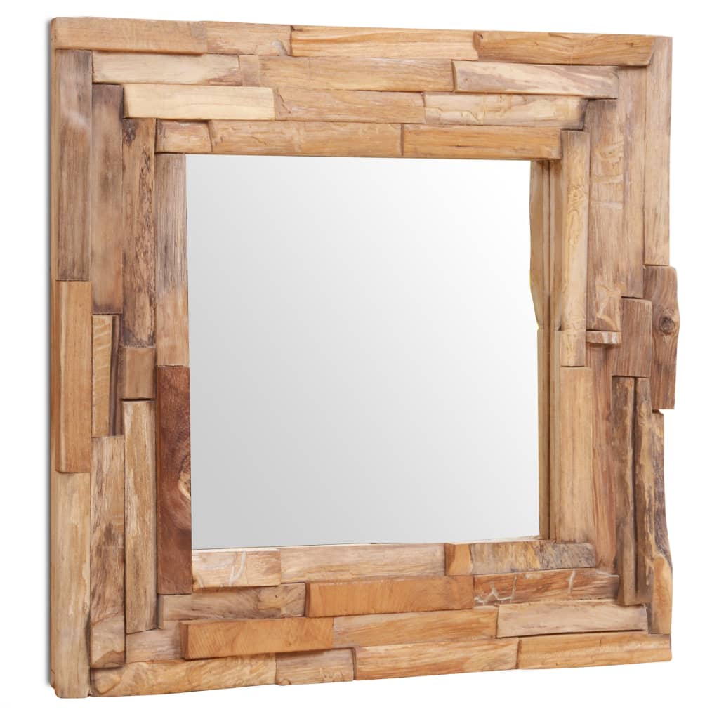 Vidaxl dekorativ Spigelquadrat 60x60 cm Holz