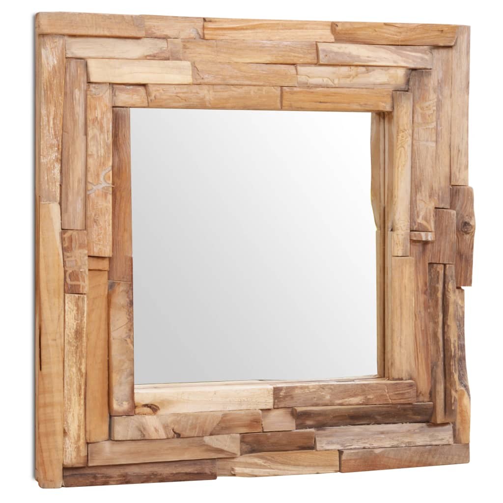 Vidaxl dekorativ Spigelquadrat 60x60 cm Holz