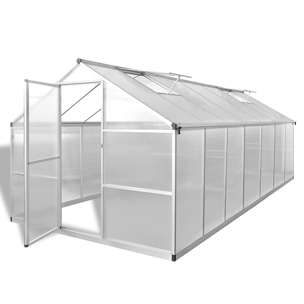 Vidaxl Tuinkas 10,53 m² Wzmocnione aluminium