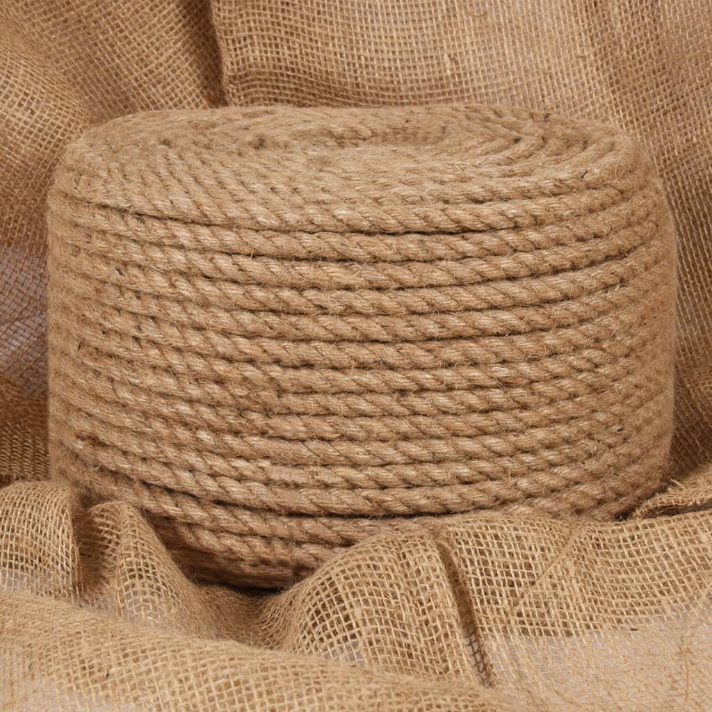 VIDAXL ROPE 100% JUTE 10 mm 100 m